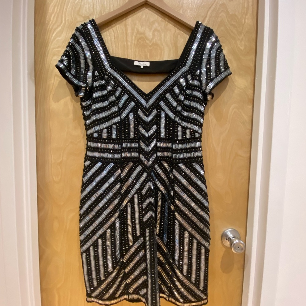 Beaded Parker flapper dress (size L)